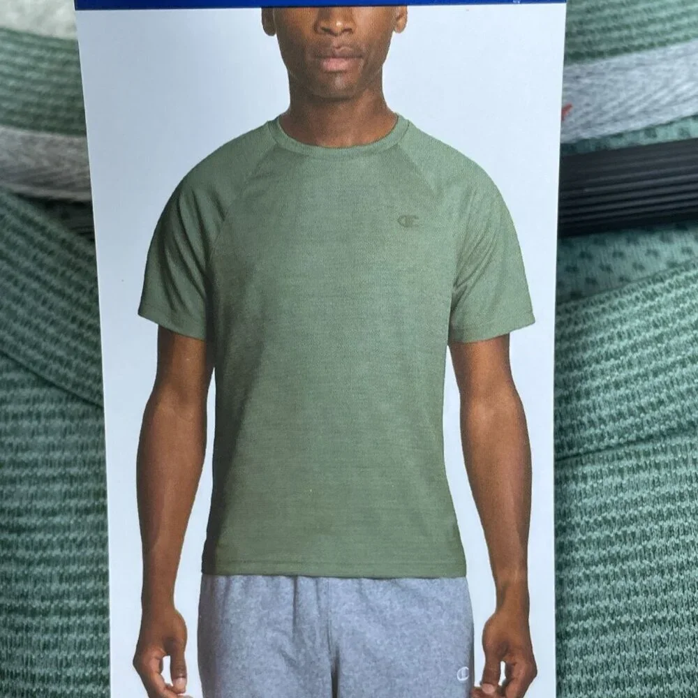 Champion Green Men's XXL Athletic T-Shirt 100% Polyester  K1072